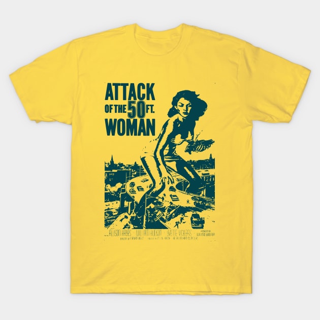 Attack on woman T-Shirt by Blackbones